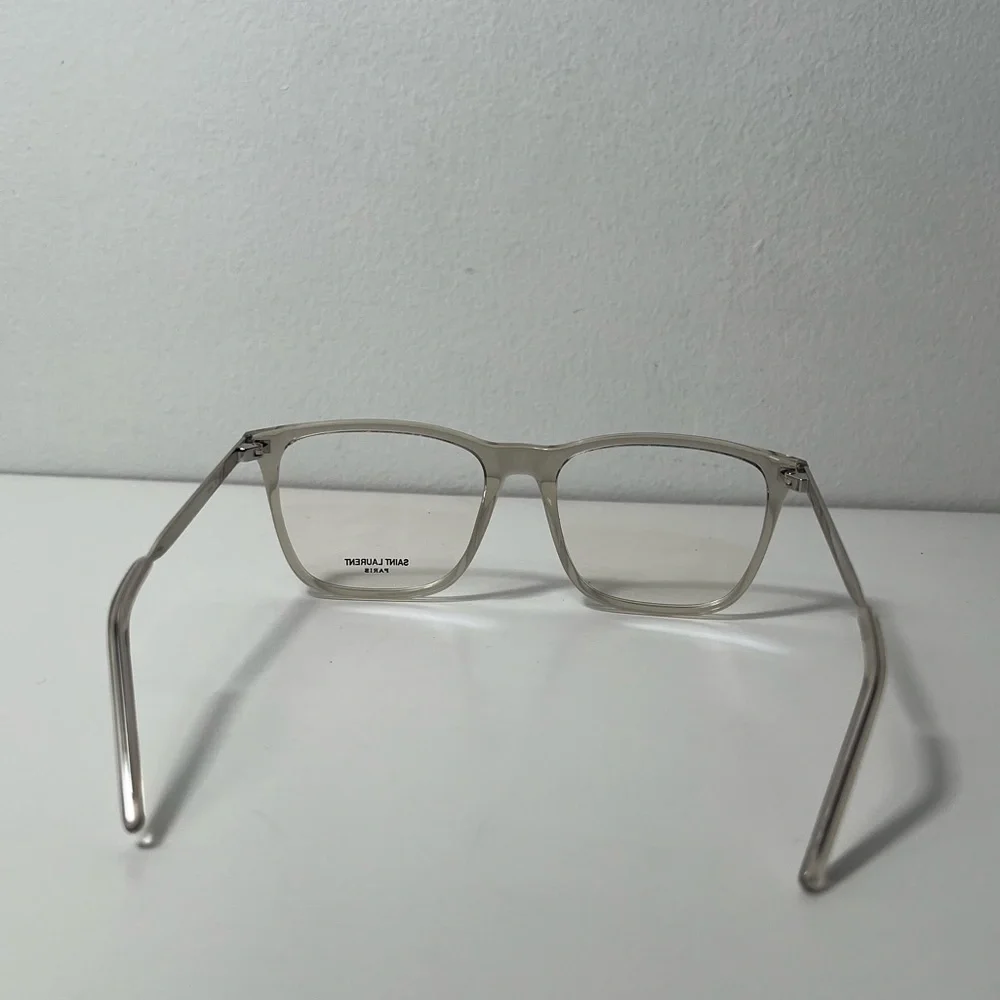 Yves Saint Laurent YSL Shiny Transparent Eyewear Eyeglasses Glasses